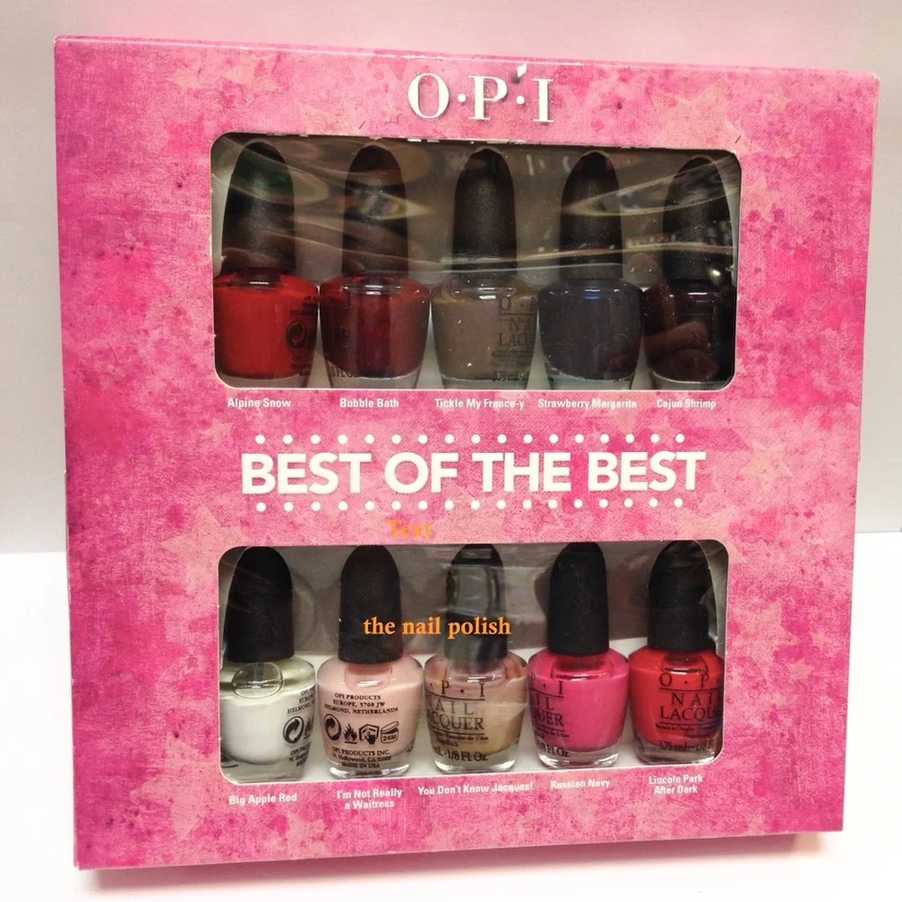 OPI Best of the Best Nail Polish Collection - Red Pink White Black Blue Brown